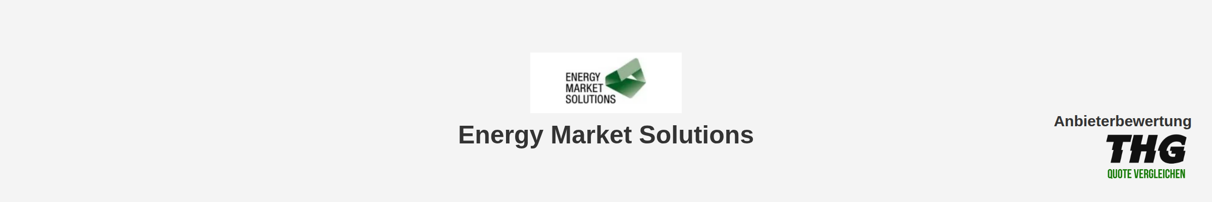 Energy Market Solutions
